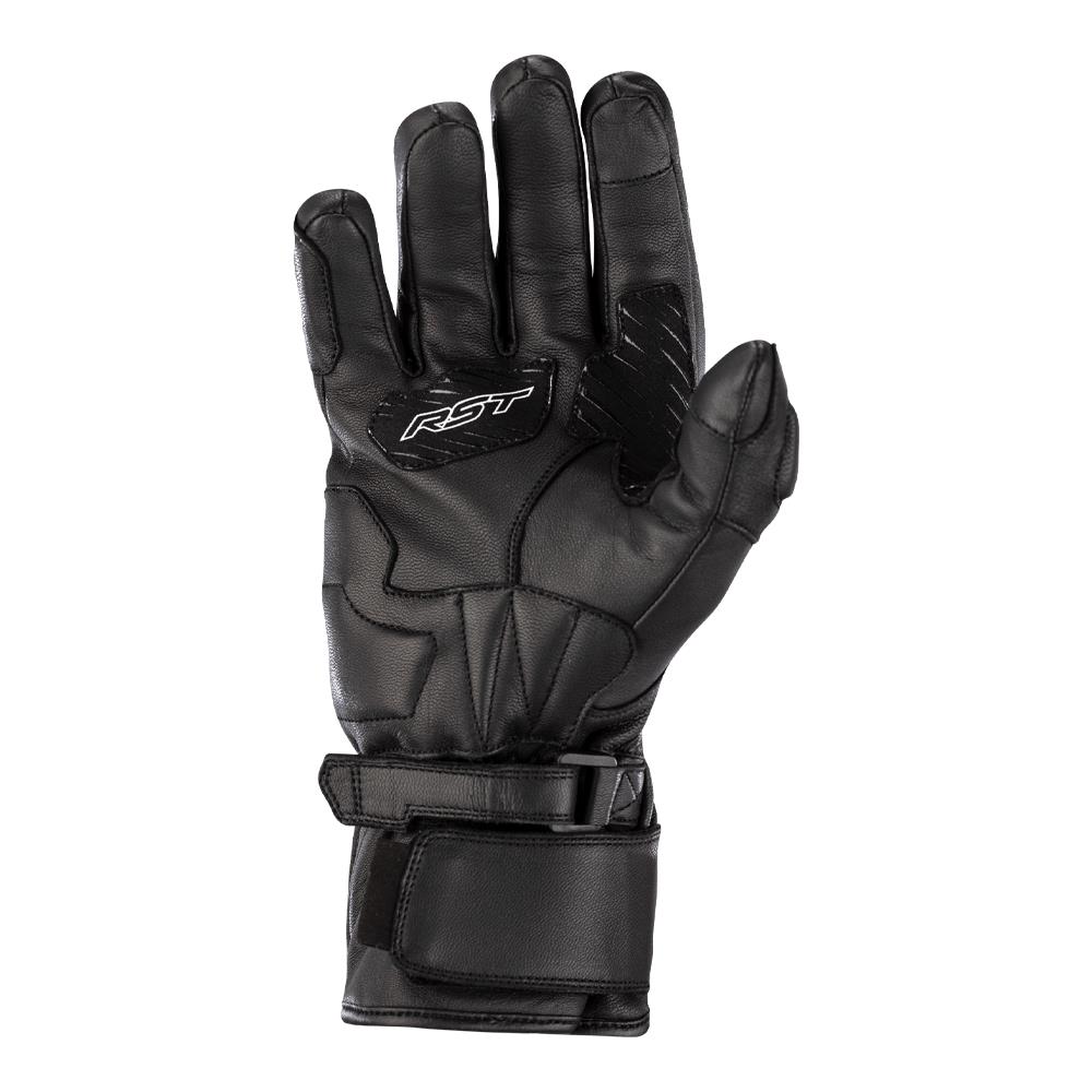 RST Turbine CE Leather Road Gloves Black