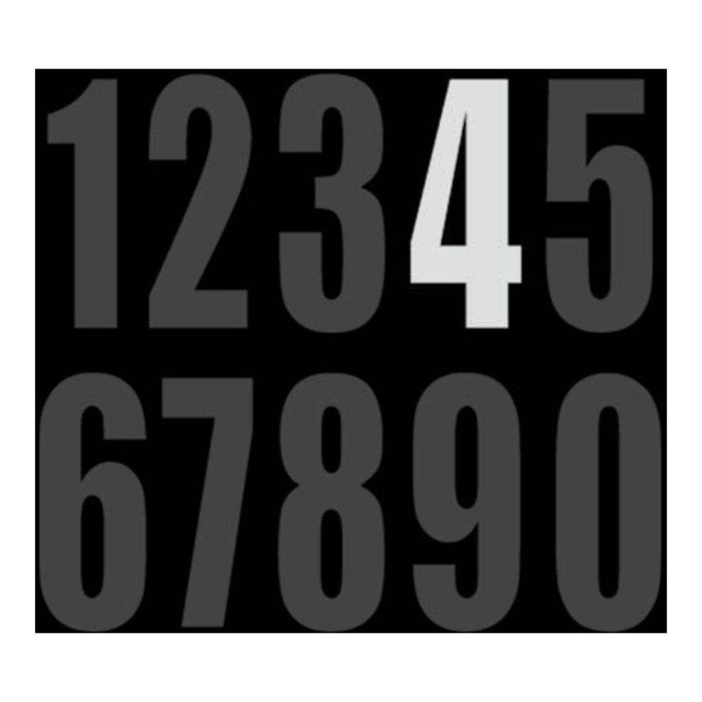 DRC Motion Standard Number MX3 White "4