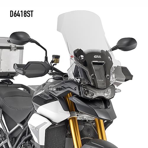 GIVI SCREEN TRIUMPH CLEAR TIGER 900 RALLY '20-> 59x48cm (12.5cm TALLER)
