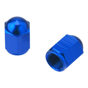 DRC ALUMINUM VALVE CAPS 2PCS BLUE - Image 3