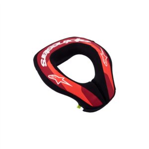 Alpinestars Sequence Youth Neck Roll Red Fluoro/Metallic Red/White - Image 1