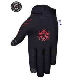 Fist Flame Frosty Fingers Cold Weather Gloves Youth Red - Image 2