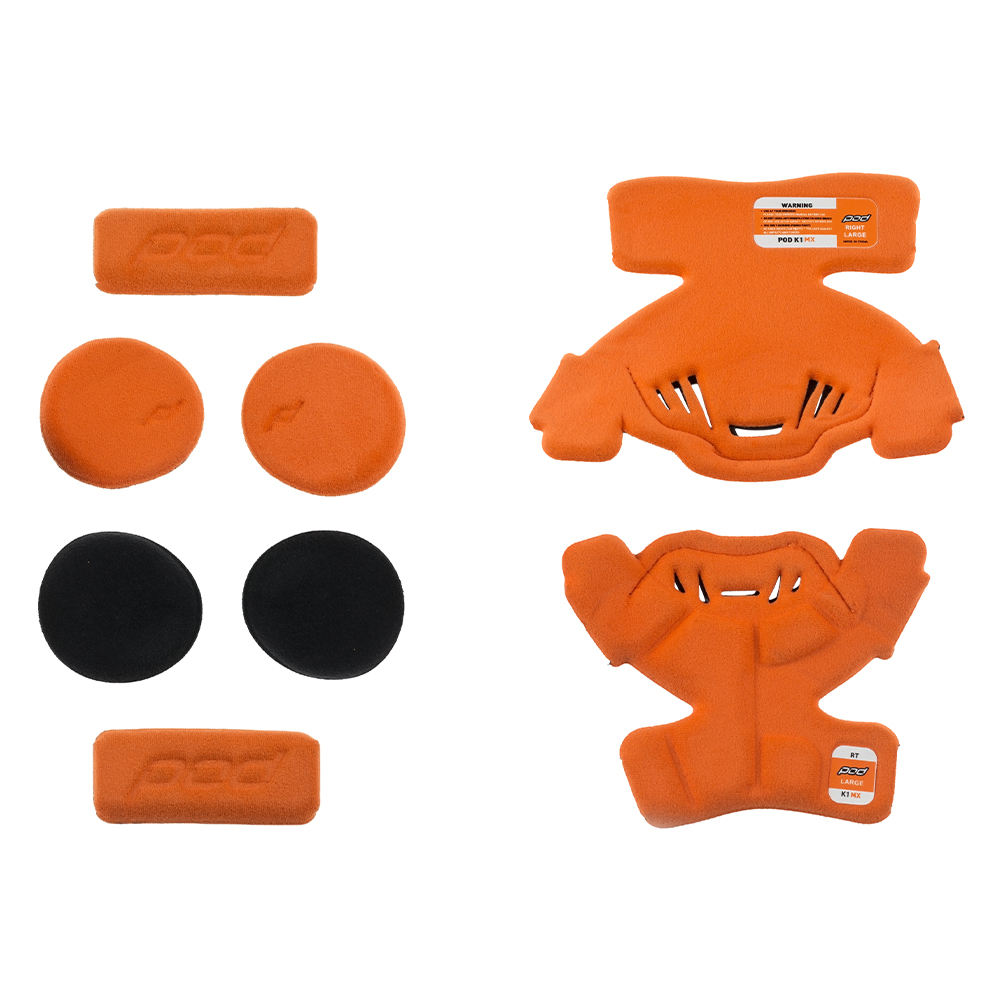 K1 YOUTH MX PAD SET RIGHT [ORANGE] LARGE