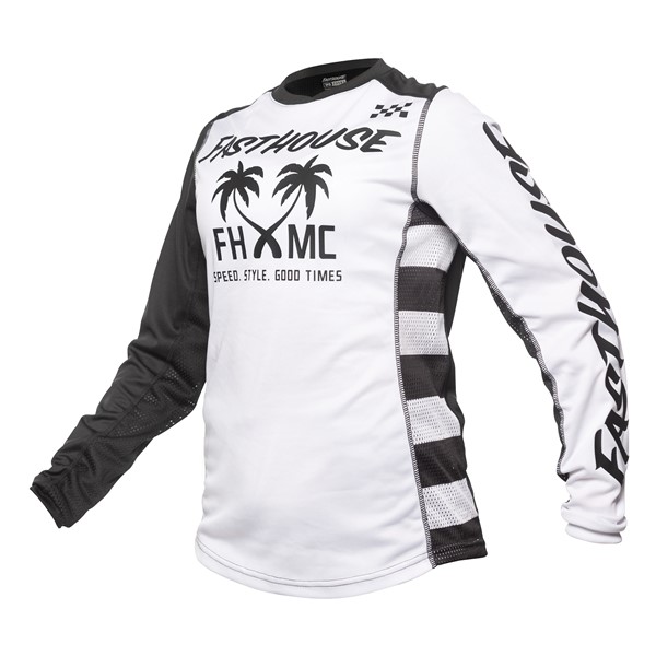 Fasthouse Women's Grindhouse Paradise Motocross Jersey White/Black
