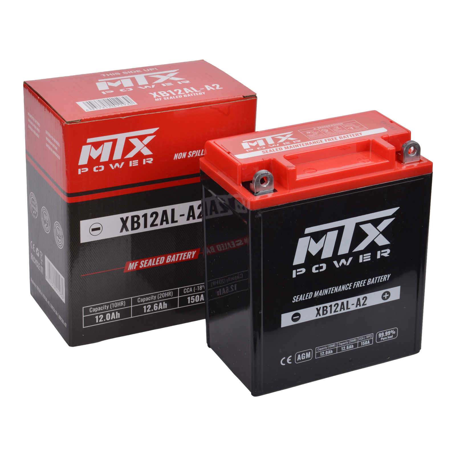 MTX Power Battery AGM - XB12AL-A2 - Image 3