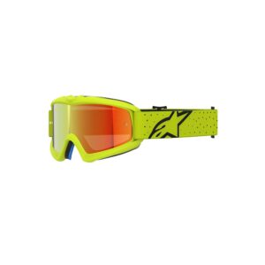 Alpinestars Vision Vesta Motocross Goggles Youth Yellow/Black Mirror Red Lens - Image 1