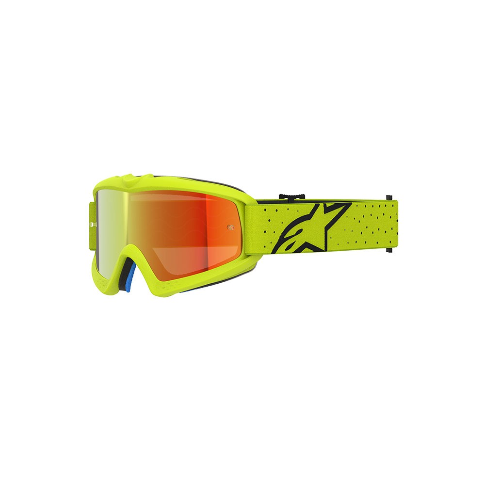 Alpinestars Vision Vesta Motocross Goggles Youth Yellow/Black Mirror Red Lens