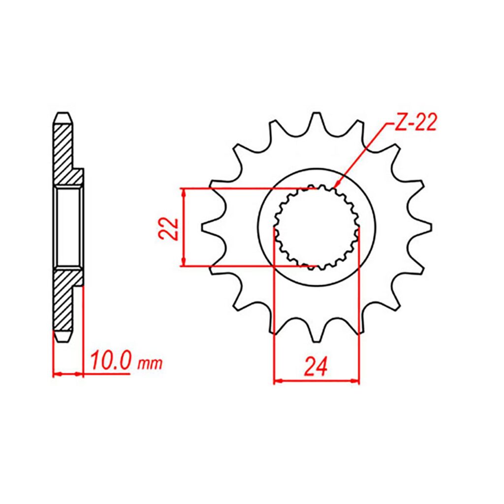 SPKT FRONT OE STEEL 402 13T #520