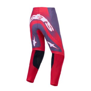 Alpinestars Supertech Hiten AFD Motocross Pants Graystone/Red Fluoro/Light Lilac - Image 2