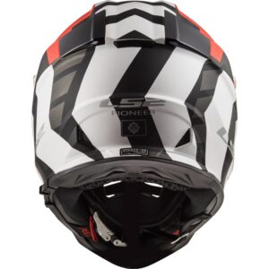 LS2 MX436 Pioneer Xtremem Adventure Helmet Matte Black/Red - Image 3