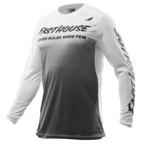 Fasthouse Elrod Nocturne Motocross Jersey White/Gray - Image 1