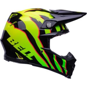 Bell Moto-9S Flex Claw Motocross Helmet Black/Green - Image 1