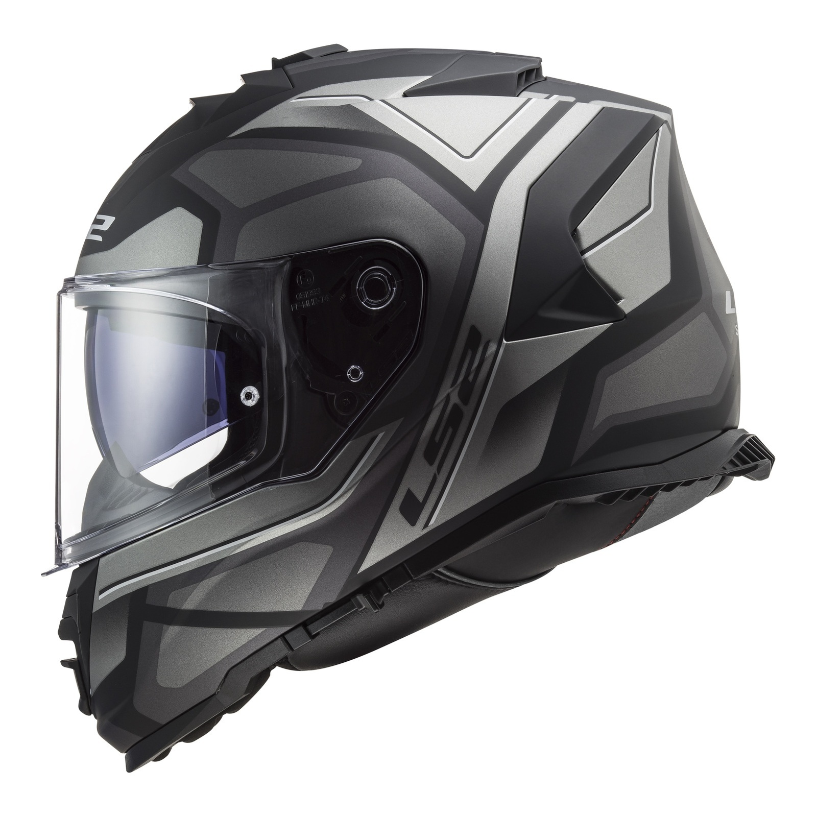 LS2 FF800 Storm II Faster Road Helmet Matte Titanium - Image 3