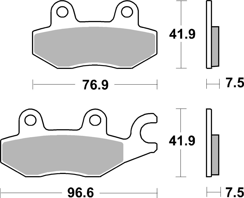 SBS 955HS Front Brake Pads