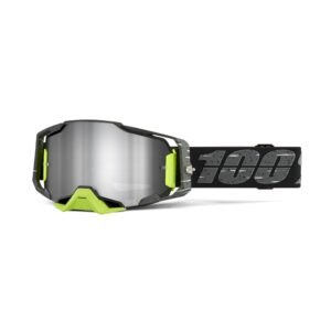 100% Armega Moto Goggle Antibia - Mirror Silver Flash  Lens - Image 2