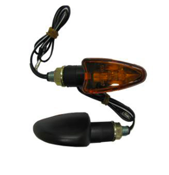 X TECH INDICATOR X-6 BLACK AMBER LENS (BULB)