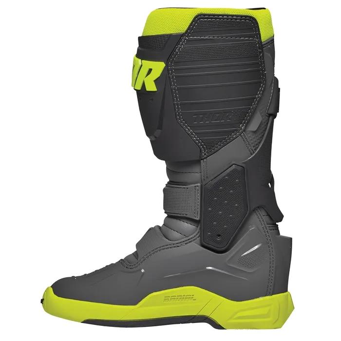 Thor MX Radial Motocross Boots Grey/Yellow