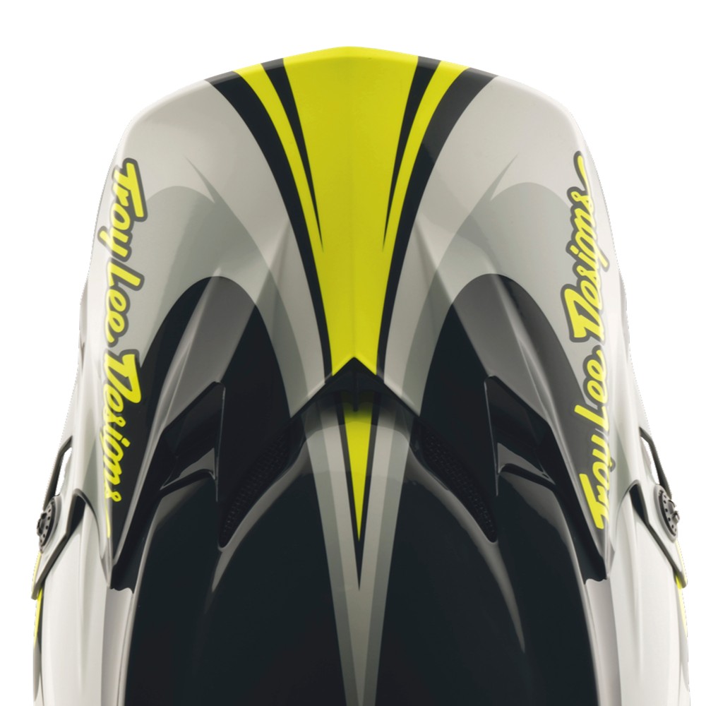 Troy Lee Designs GP PRO VISOR CROSSOVER GRAY / FLO YELLOW