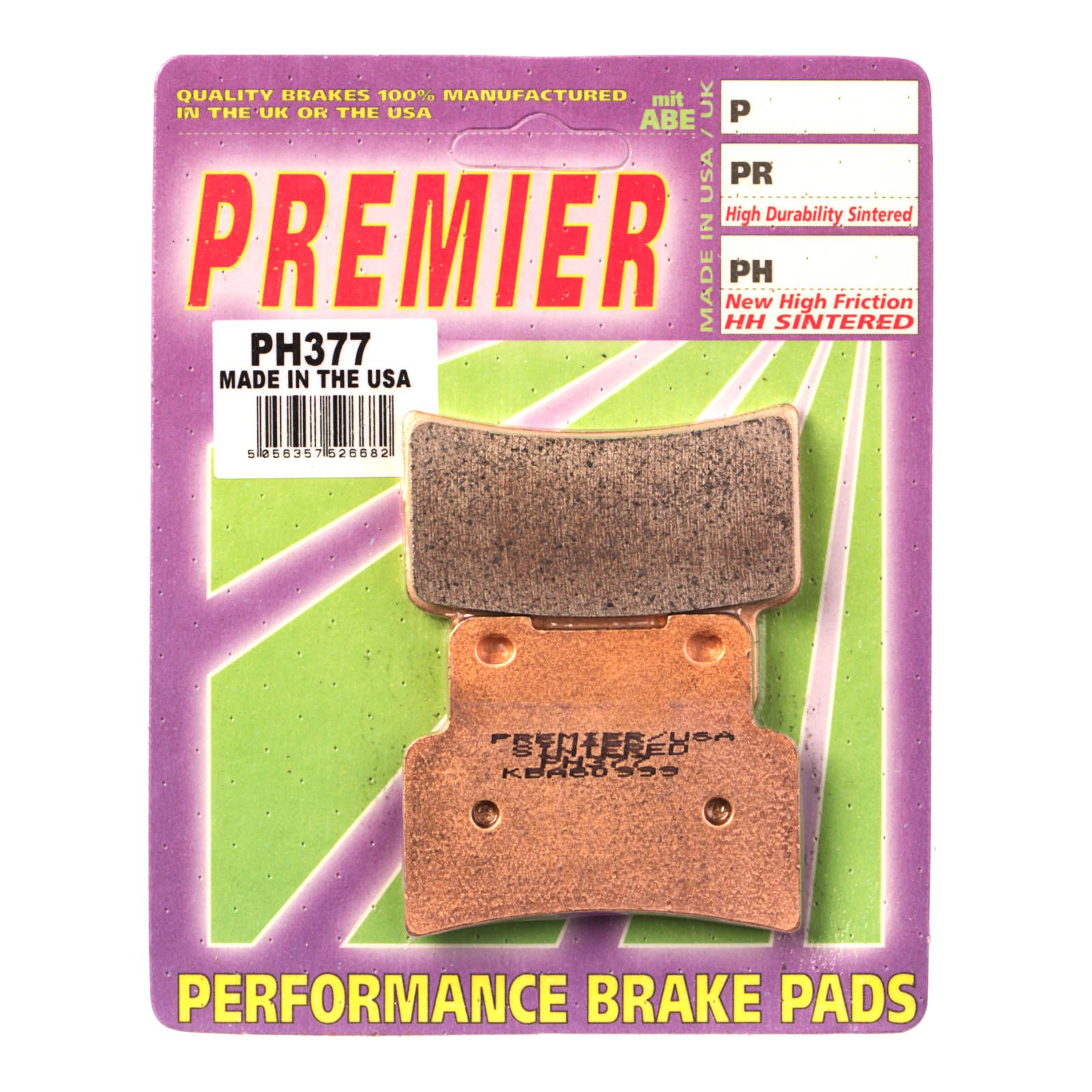 PREMIER BRAKE PADS HI-PERF SINT PH377 - APR | YAM - Image 1