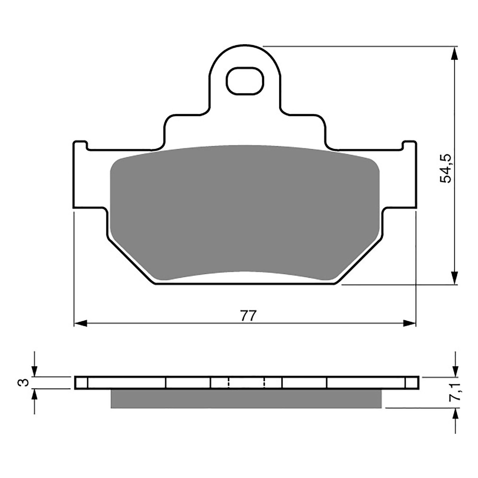 BRAKE PADS GOLDFREN SINTERED SPORTS GF030 - S3 ( PH35) - Image 1