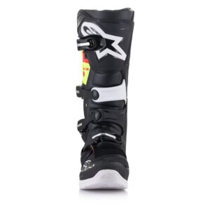 Alpinestars Tech-5 Motocross Boots Black/Red Fluoro/Yellow Fluoro - Image 4