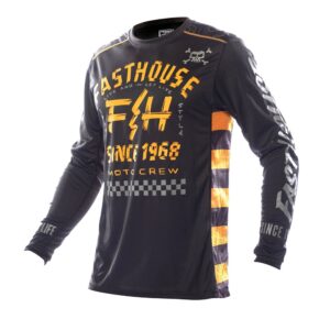 Fasthouse Off Road Motocross Jersey Black/Amber - Image 1