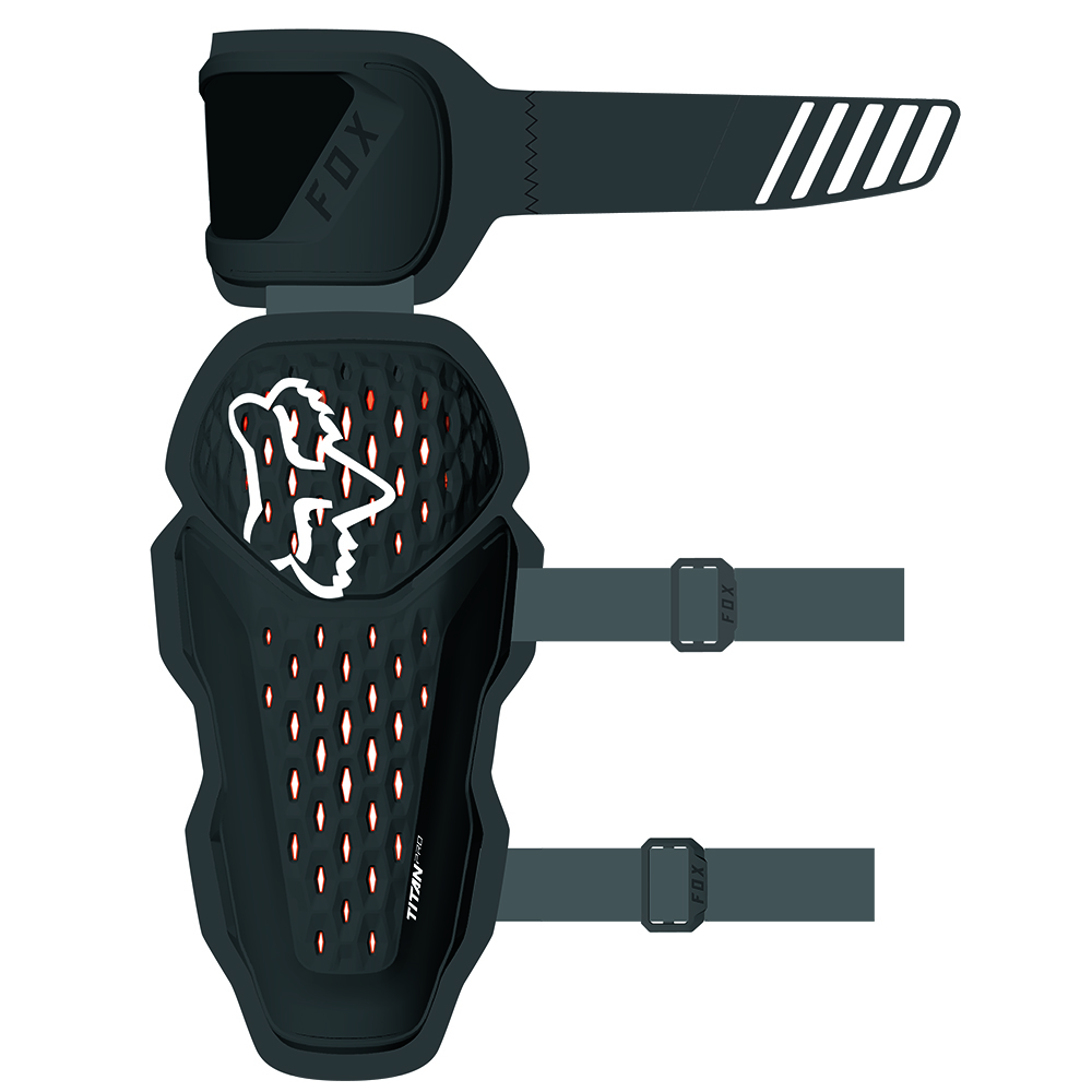 Fox Titan Pro D3O Black Elbow Guards