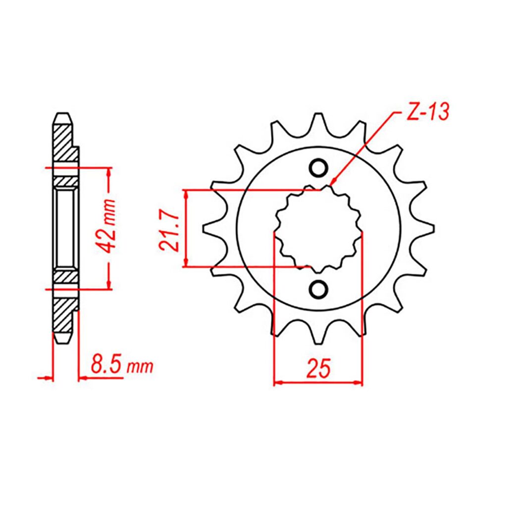 SPKT FRONT OE STEEL 512 14T #520