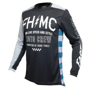 Fasthouse Cypher Motocross Jersey Black/Silver - Image 1