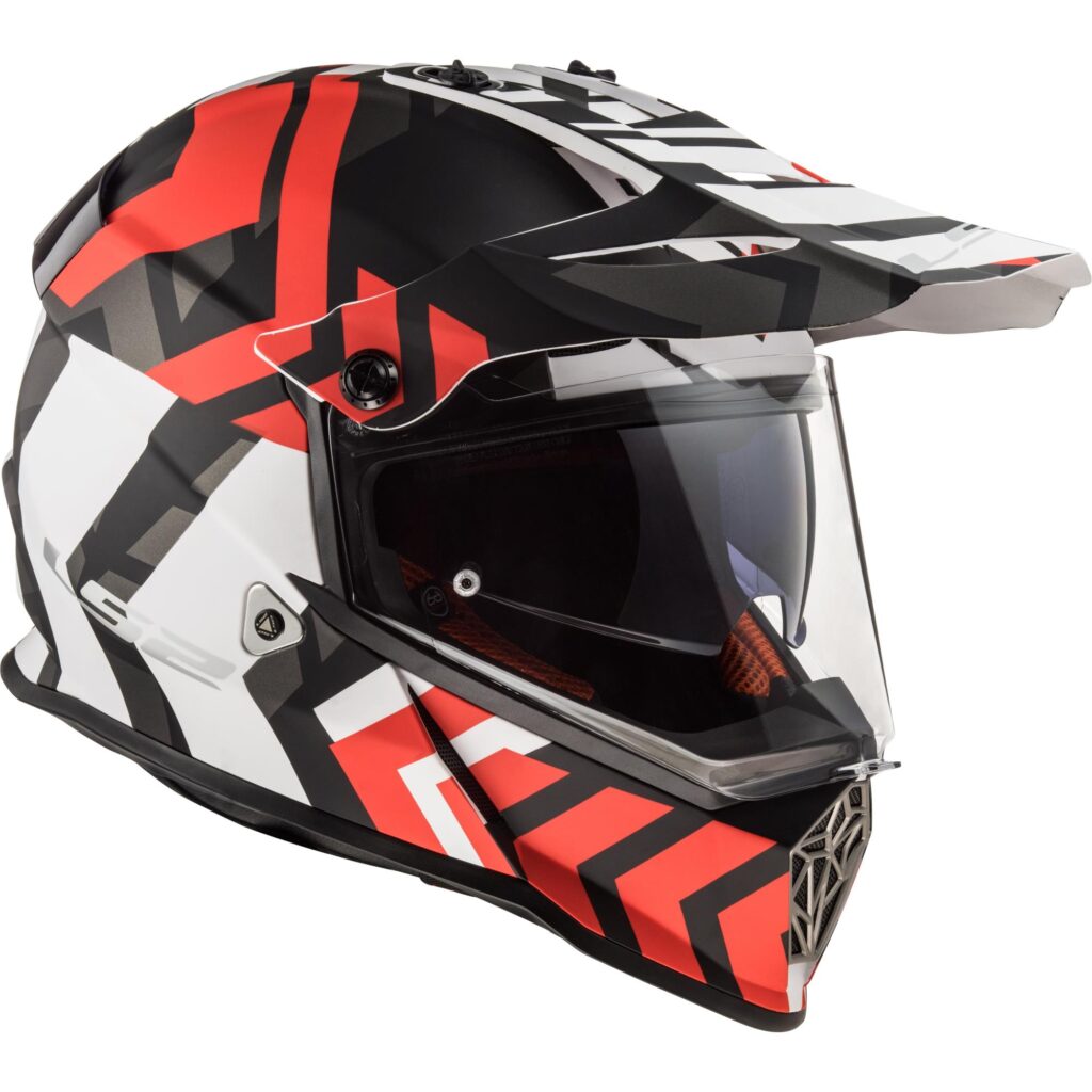 LS2 MX436 Pioneer Xtremem Adventure Helmet Matte Black/Red