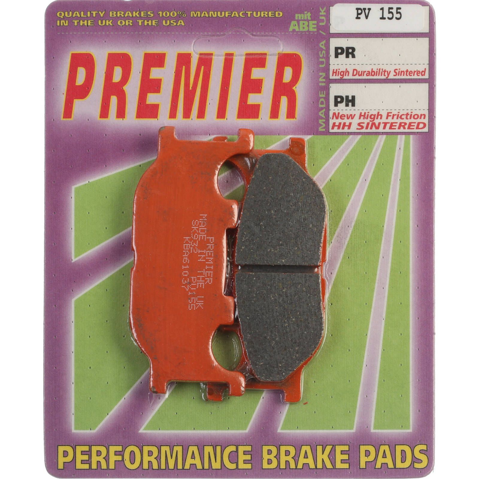 PREMIER BRAKE PADS SEMI SINTERED STREET - Image 1