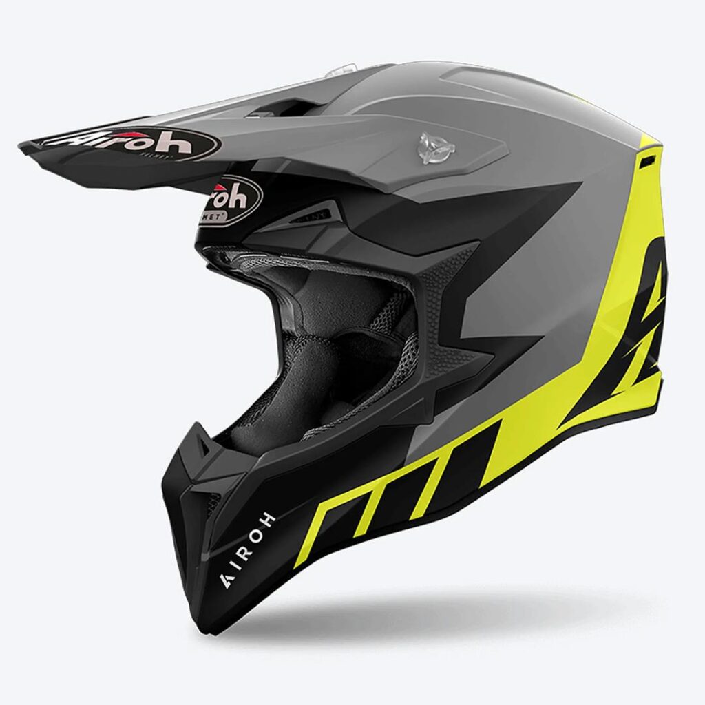 Airoh Wraaap Motocross Helmet Reloaded Yellow