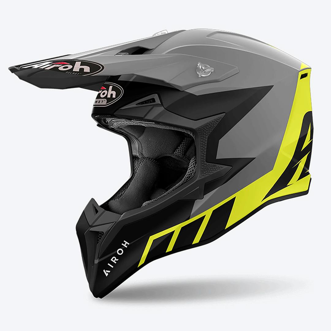 Airoh Wraaap Motocross Helmet Reloaded Yellow - Image 1