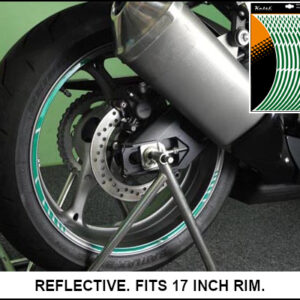 KEITI NON-REFLECTIVE WHEEL STRIPE [FLO ORANGE] WS800FO - Image 6