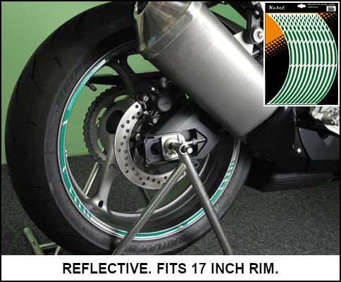 KEITI NON-REFLECTIVE WHEEL STRIPE [FLO ORANGE] WS800FO