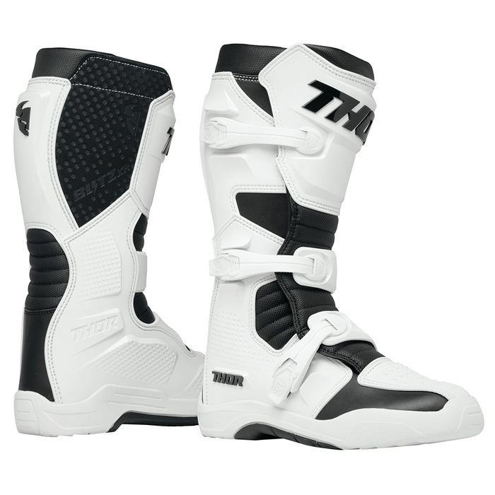 Thor Blitz XR Motocross Boots White/Black