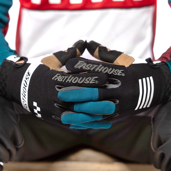 Fasthouse Speed Style Mod Motocross Gloves White/Black/Marine