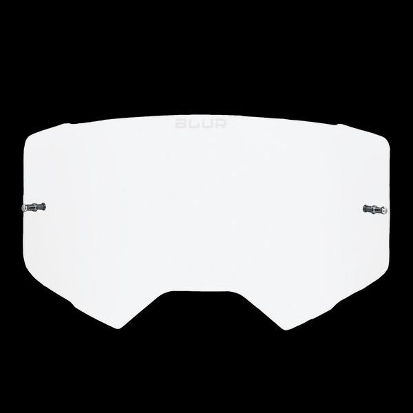 BLUR B-60 LENS CLR DUAL PANE W/TEAR OFF PINS (Lens Only)