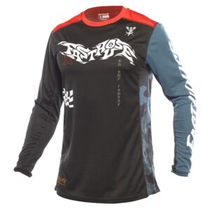 Fasthouse Grindhouse Bereman Motocross Jersey Black/Infrared - Image 1
