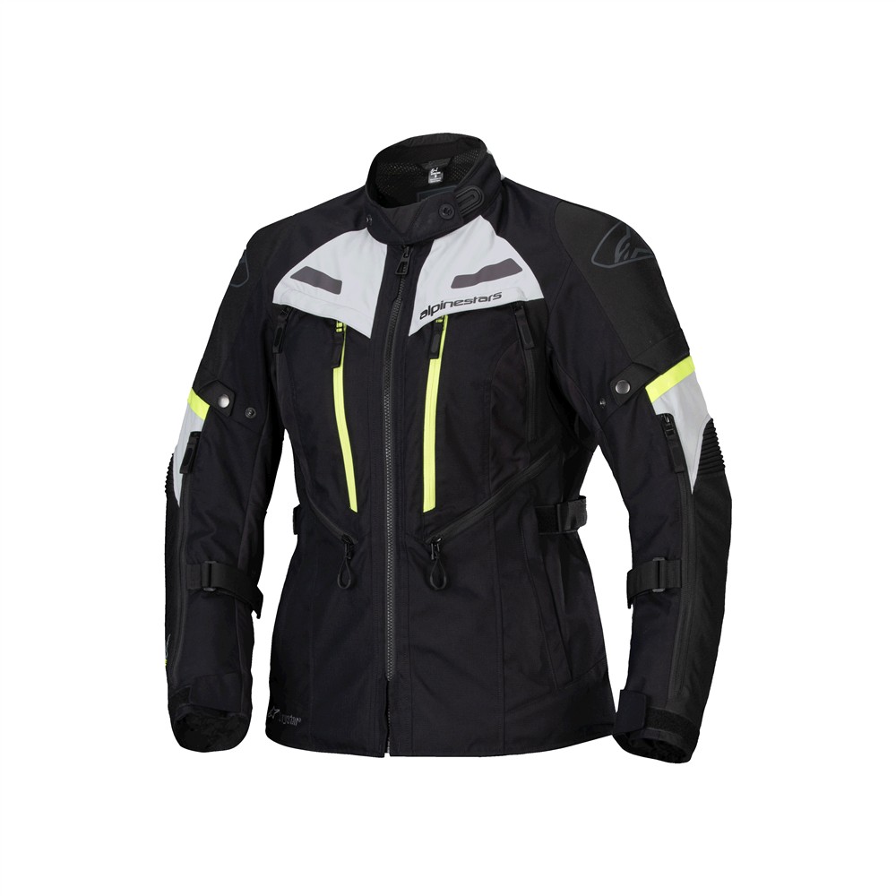 Alpinestars Stella Bogota Pro Drystar Jacket Ladies Black/Ice Gray/Yellow Fluoro