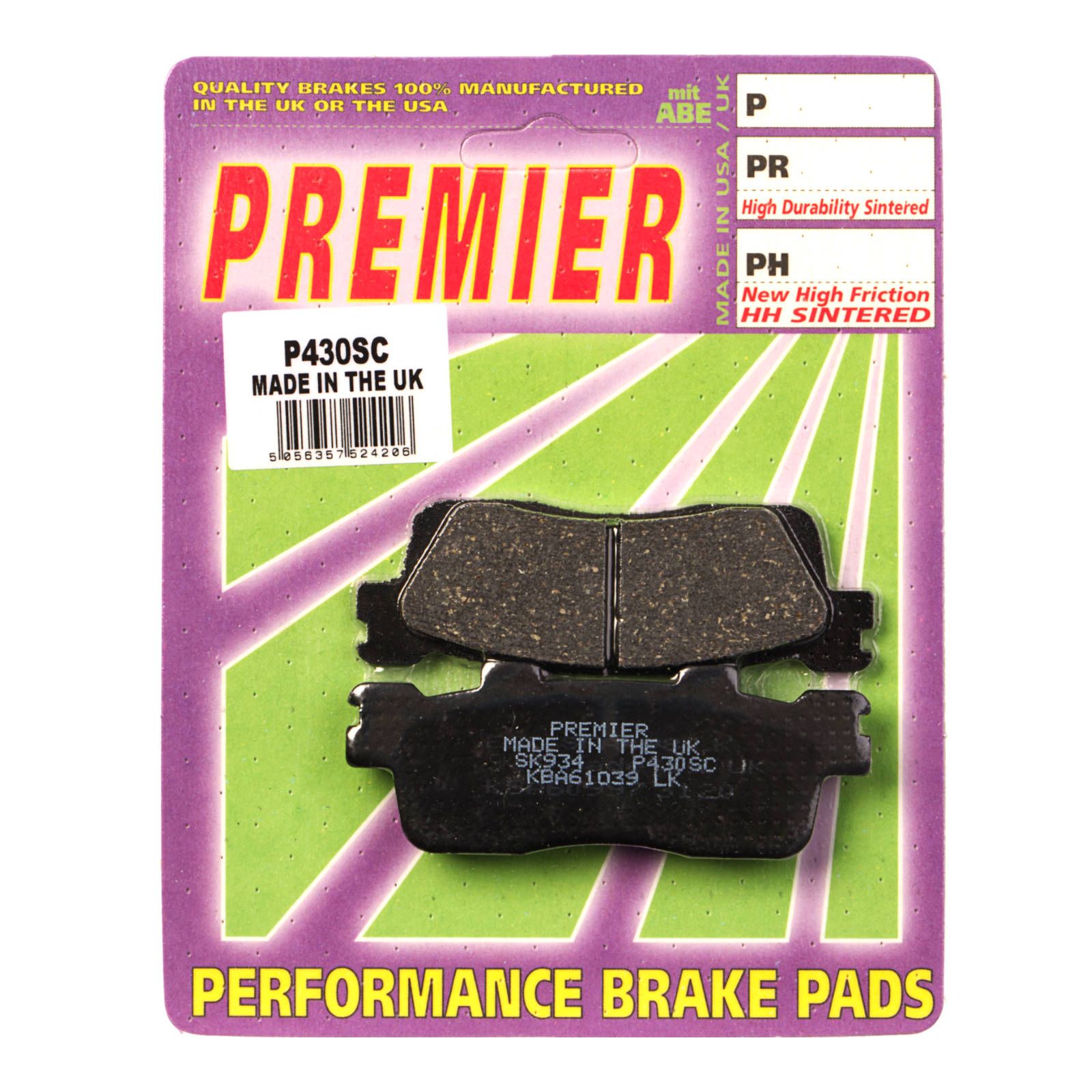 PREMIER BRAKE PADS P430 - SCOOTER - Image 1