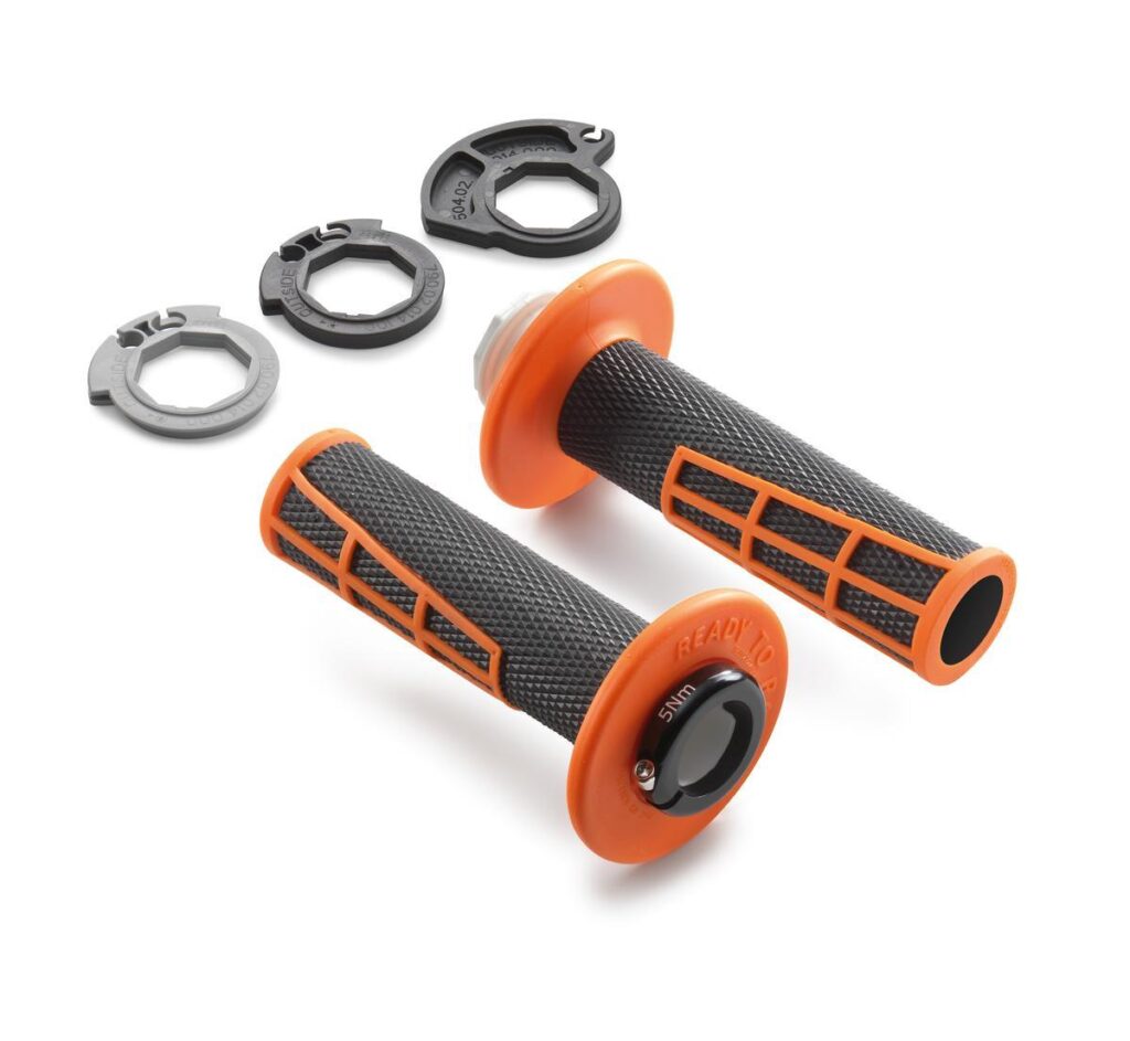 KTM Lock-On Grip Set Black/Orange