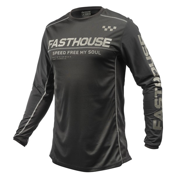 Fasthouse Off-Road Sand Cat Motocross Jersey Black/Black