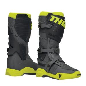 Thor MX Radial Motocross Boots Grey/Yellow - Image 1