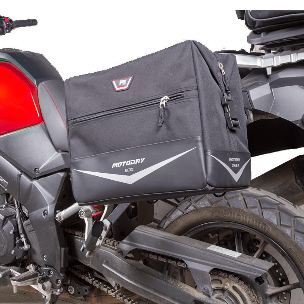 Motodry Eco-Series Saddlebag ZXS-2 Square-Line Black