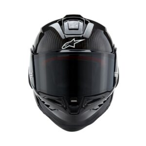 Alpinestars Supertech R10 Helmet Solid Black Carbon Matte/Gloss - Image 3