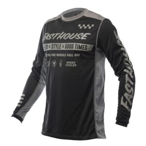 Fasthouse Youth Grindhouse Domingo Motocross Jersey Black - Image 1