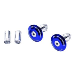 Zeta Bar End Plug 35mm 2pcs - Blue - Image 1