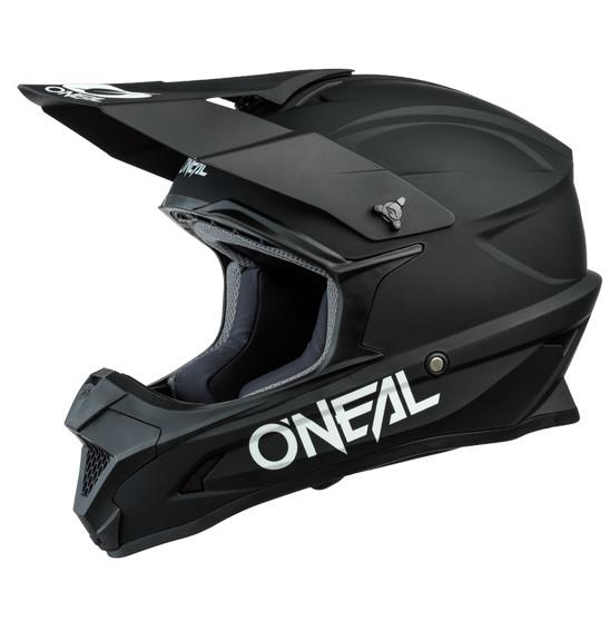 O'Neal 1SRS SOLID Motocross Helmet - Black