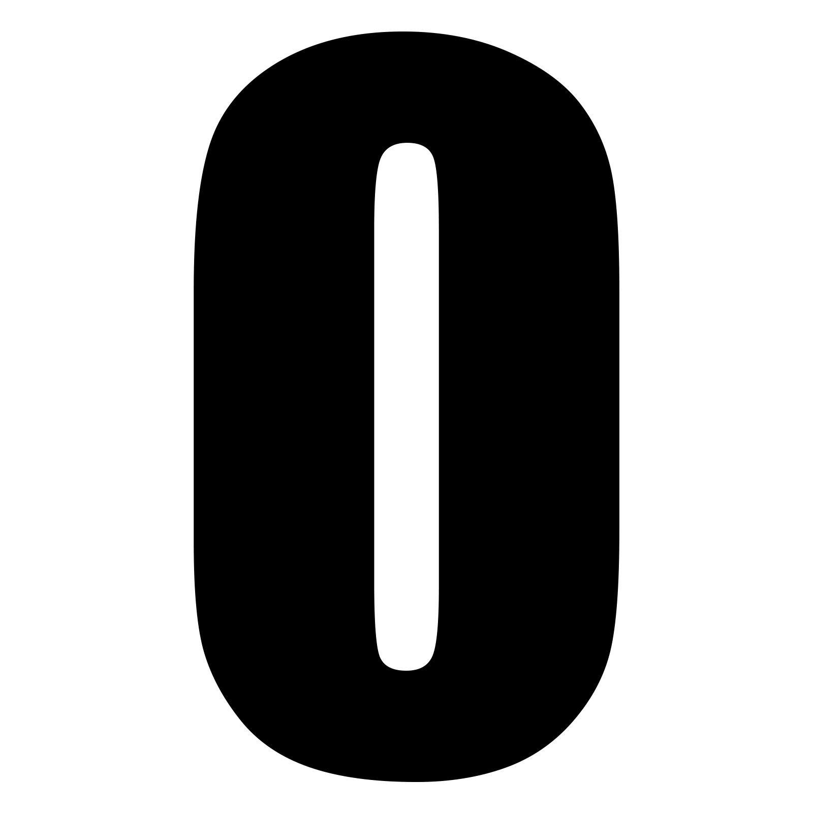 WHITES RACE NUMBER 6in VINYL #0 BLK PKT of 10 - Image 1
